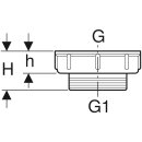 Geberit 213906111  Reduktion G2 x G1 1/2