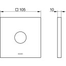 KEUCO 59545010092 Wandrosette IXMO 59545, eckig