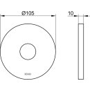 KEUCO 59545050091 Wandrosette IXMO 59545, rund