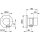 KEUCO 59556170201 2-Wege Umstellventil IXMO Pure 59556,