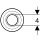 Geberit 241508111 Wandrosette tief Abgang d40