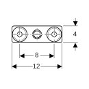 Geberit 359145261  Grundplatte eckig 2-Loch