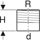 Geberit 361727161 PE &Uuml;bergang mit Aussengewinde