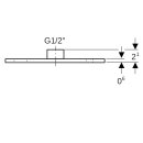 Geberit 362826261  Grundplatte eckig 2-Loch