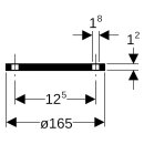 Geberit 363748001 PE Blindflansch d56/63