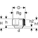 Geberit 363750161  PE Gewindestutzen