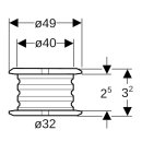 Geberit 604702001  Mepla Rohrschelleneinlegeschale d32