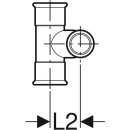 Geberit 61506 Mapress Kupfer Kreuzst&uuml;ck abgesetzt