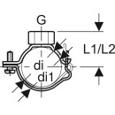 Geberit 365841002  Rohrschelle mit Gewindemuffe G1/2