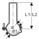 Geberit 365861001  Pluvia Rohrschelle verstellbar