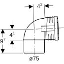Geberit 390324141  Silent-PP Bogen 87,5Gr d75