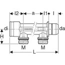 Geberit 653422001 Verteiler zweifach mit Steckanschluss