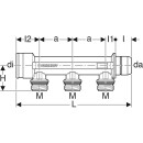 Geberit 653423001 Verteiler dreifach mit Steckanschluss