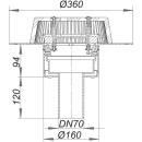 Dallmer 671103 Dachablauf SuperDrain 62