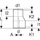 Geberit 368584161  PE Reduktion exzentrisch