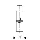 Geberit 370840001  Rohrschelle mit Gewindemuffe G1 d200