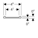 Geberit 3708466001 Ruban dinsertion pour colliers de serrage pour tuyaux
