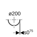 Geberit 37085000001 Coque de support galvanis&eacute;e et peinte
