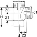 Geberit 390554141 Silent-PP Bogenabzweigung 87,5Gr