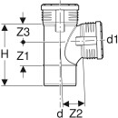 Geberit 390555141 Silent-PP Bogenabzweigung 87,5Gr