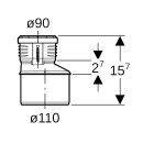 Geberit 390574141  Silent-PP Reduktion exzentrisch