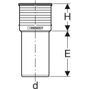 Geberit 390592111  Silent-PP Anschlussstutzen d110