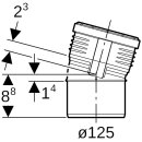 Geberit 390620141 Arc silencieux en PP 15Gr d125