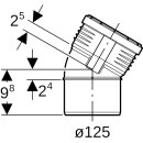 Geberit 39062111141 Arc silencieux en PP 30Gr d125