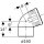 Geberit 390723141  Silent-PP Bogen 67,5Gr d160