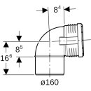 Geberit 390724141  Silent-PP Bogen 87,5Gr d160