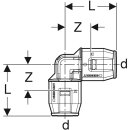 Geberit 650270001 PushFit Angle 90Gr pvdf d16