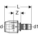 Geberit 651672001  PushFit &Uuml;bergang auf Mepla PVDF