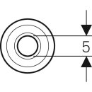 Geberit 854909111  Wandrosette tief einteilig d50 D8,5cm