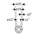 Geberit 19203 Tuyau de syst&egrave;me en acier au carbone Mapress