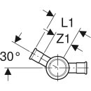 Geberit 21409  Mapress C-Stahl Kreuzst&uuml;ck 90Gr