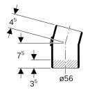 Geberit 305150141  Silent-db20 Bogen 15Gr d56