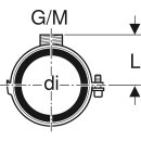 Geberit 308812261 Silent-db20 Rohrschelle ged&auml;mmt