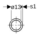 Geberit 32050 Raccord Mapress pour tuyau en acier inoxydable d15