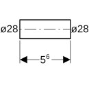 Geberit 32053  Mapress Edelstahl Rohrnippel d28