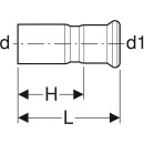 Geberit 32322 Mapress r&eacute;duction en acier inoxydable