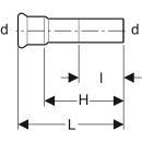 Geberit 34355 Mapress Passage de lacier inoxydable &agrave; lacier inoxydable