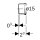 Geberit 34462 Mapress capuchon en acier inoxydable d15