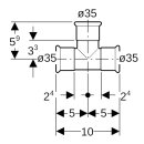 Geberit 34532 Mapress Kupfer T-St&uuml;ck egal (Gas)