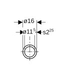 Geberit 601130001  Mepla Systemrohr ML d16 L:50m