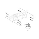 Geberit 601731001 Montageplatte abgesetzt zweifach