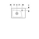 Geberit 500529011 Xeno2 Handwaschbecken, 40x28cm