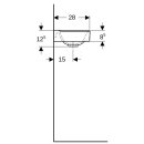 Geberit 500529011 Xeno2 Handwaschbecken, 40x28cm