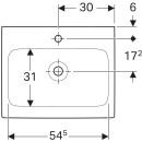 Geberit 124062000 iCon Waschtisch, 60x48,5cm