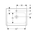 Geberit 124062000 iCon Waschtisch, 60x48,5cm