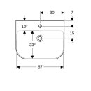 Geberit 500228011 Smyle Waschtisch, 60x48cm